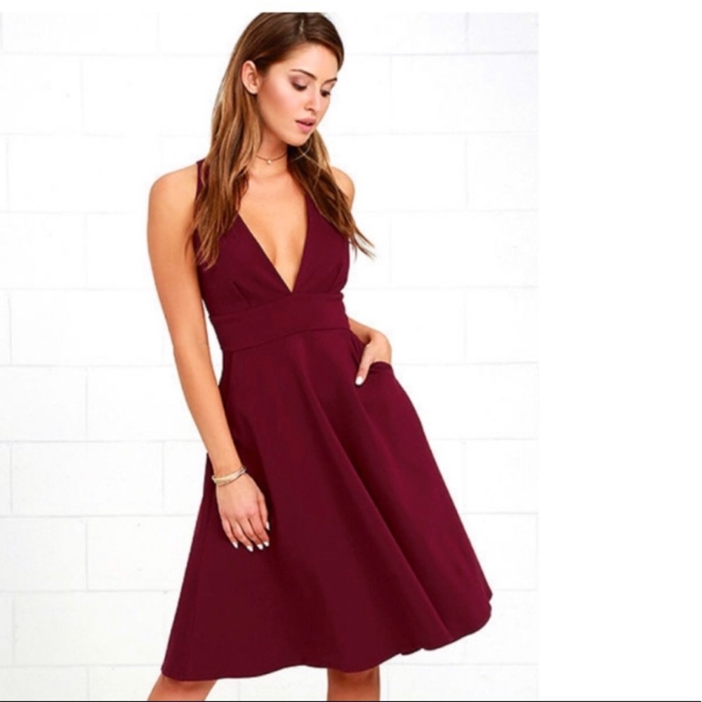 Lulus Deep V Dress